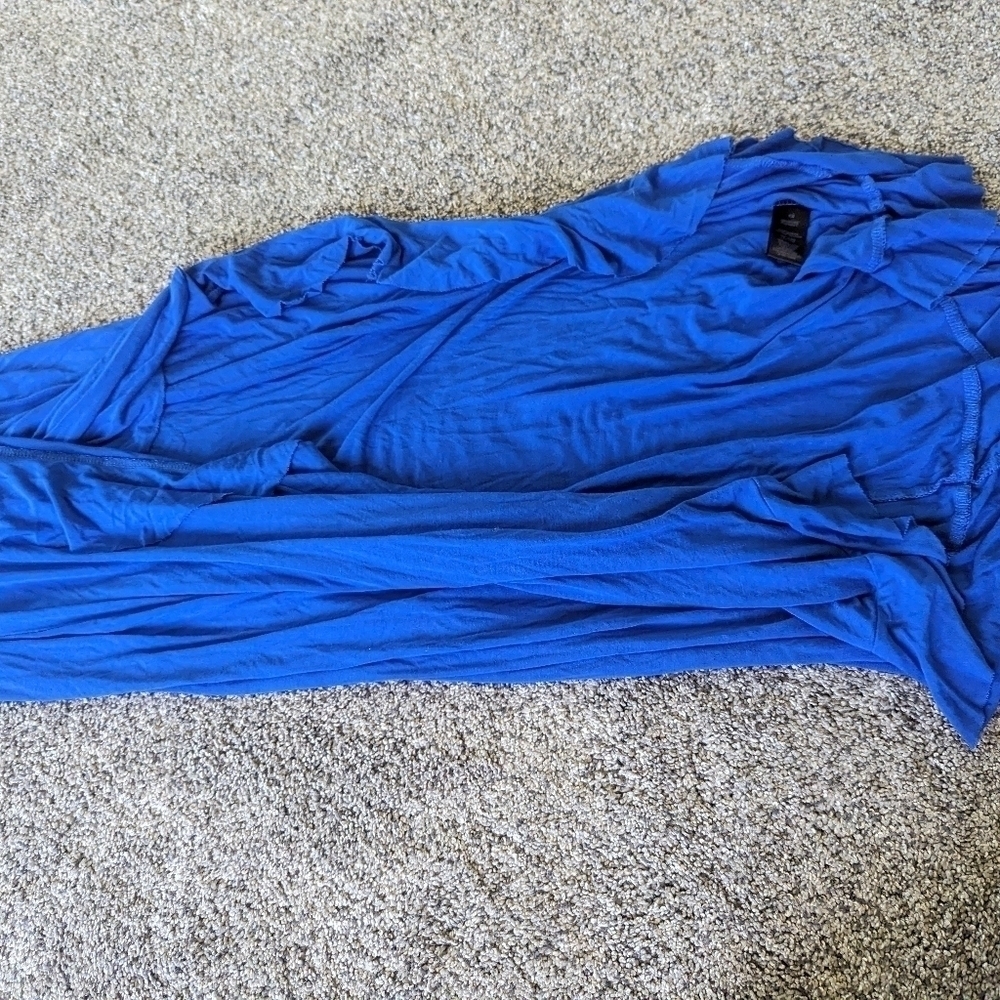EUC Felicity & Coco Blue Ruffle High/Low Dress XS - Picture 4 of 6